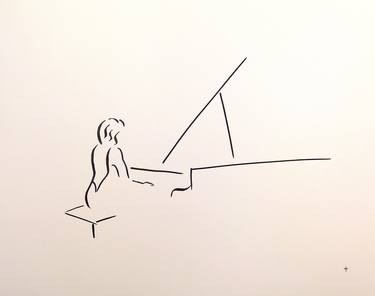 Print of Minimalism Music Drawings by David Jones