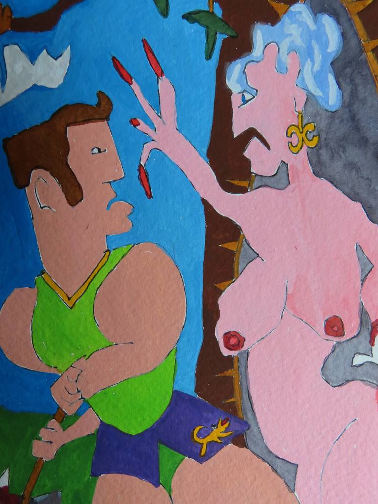 Original Realism Classical Mythology Drawing by Patrick Szymanek