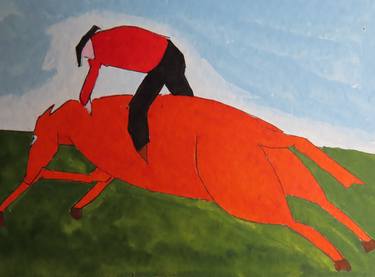 Original Realism Horse Drawing by patrick szymanek
