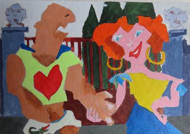 Original Realism Love Drawing by Patrick Szymanek