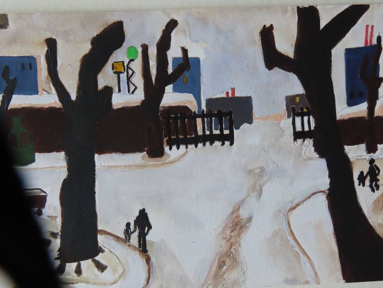 Original Realism Landscape Drawing by Patrick Szymanek