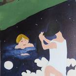 Homage to Felix Vallotton, bathers in the moonlight by patrick szymanek