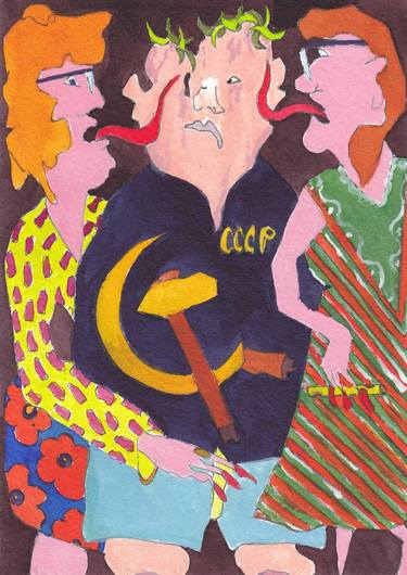 Homage to Otto Dix, Gospel of Matthew, the mocking of the Christ thumb