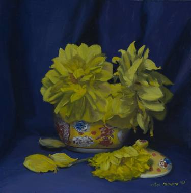 Original Floral Painting by Alba Romera