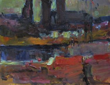 Print of Expressionism Places Paintings by Albert Fayngold