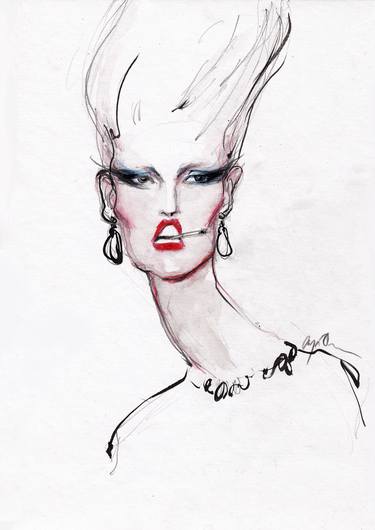 Print of Fashion Drawings by Anya Dee