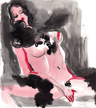 Print of Figurative Erotic Drawings by Anya Dee