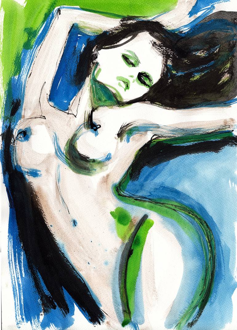 Original Nude Painting by Anya Dee