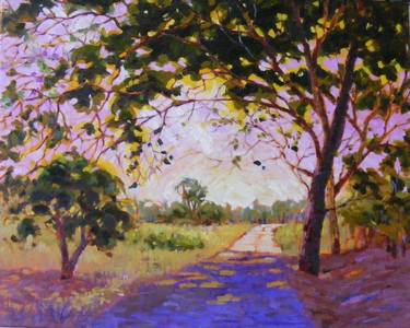 Original Impressionism Tree Paintings by Celine  K Yong