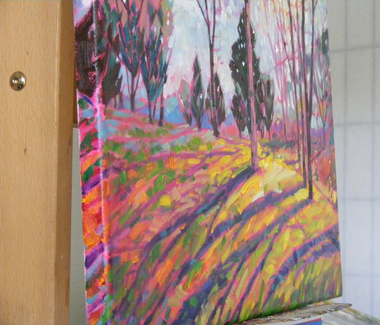 Original Impressionism Landscape Painting by Celine  K Yong