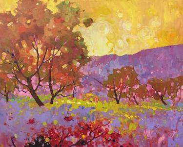 Original Impressionism Landscape Paintings by celine  K yong