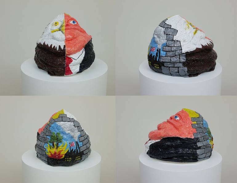 Original Figurative Outer Space Sculpture by Zizi Rincolisky