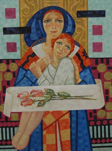 Original Modern Women Paintings by Volodymyr Stadnychuk
