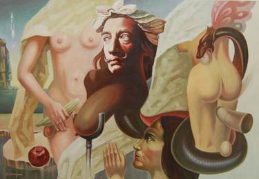 Original Surrealism Celebrity Paintings by Volodymyr Stadnychuk