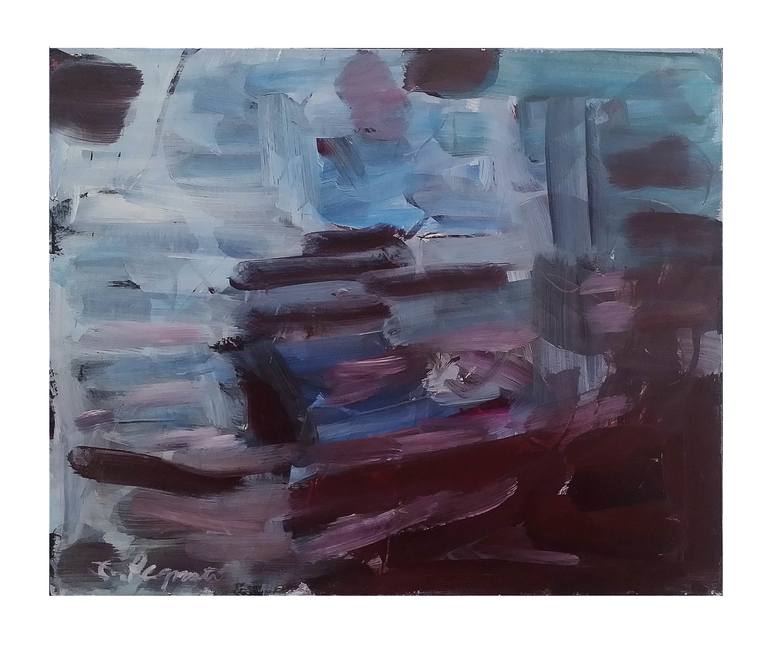 Original Abstract Seascape Painting by Lisa Pegnato
