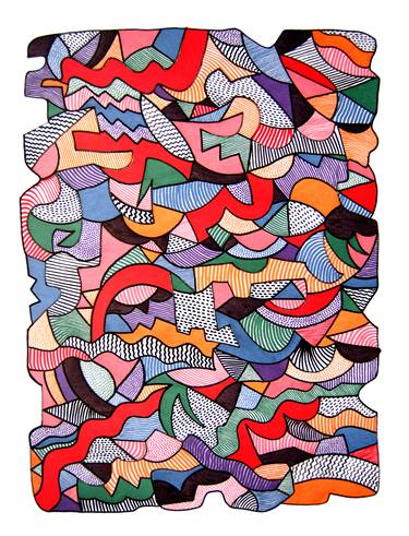 Original Abstract Drawings by Angelo Pioppo
