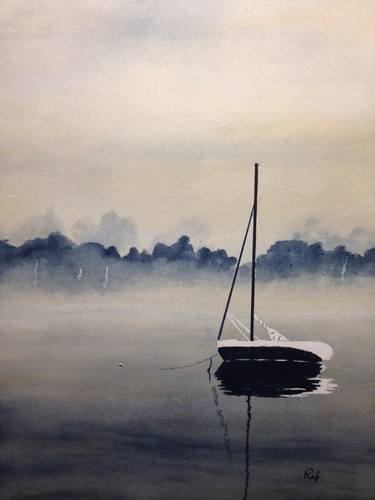 Original Fine Art Sailboat Paintings by Mark Rafenstein