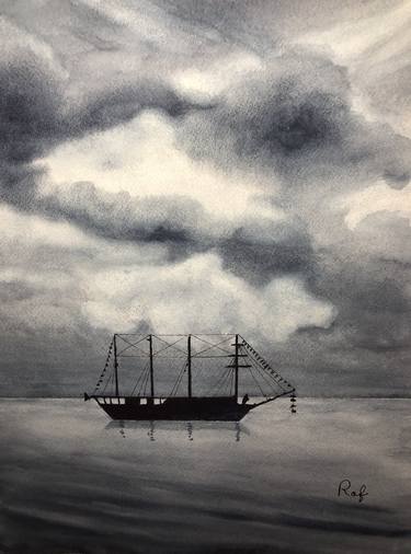 Original Fine Art Sailboat Paintings by Mark Rafenstein
