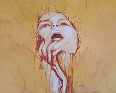 Original Abstract Women Painting by Sj Art