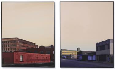 Midtown Evening Diptych - Framed- Limited Edition of 1 thumb