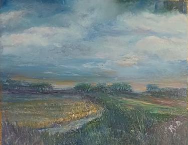 Original Impressionism Landscape Painting by Rosy D'Alessio