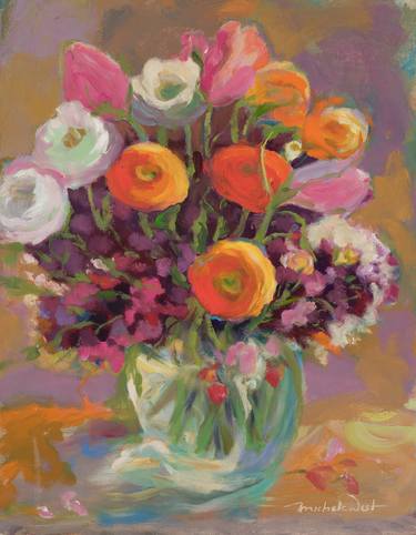 Original Impressionism Floral Paintings by Michele West
