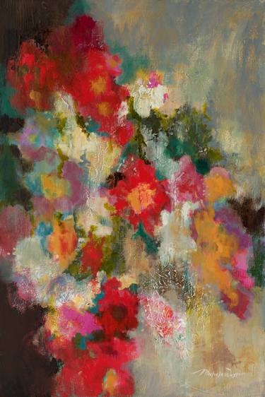 Original Abstract Floral Paintings by Michele West