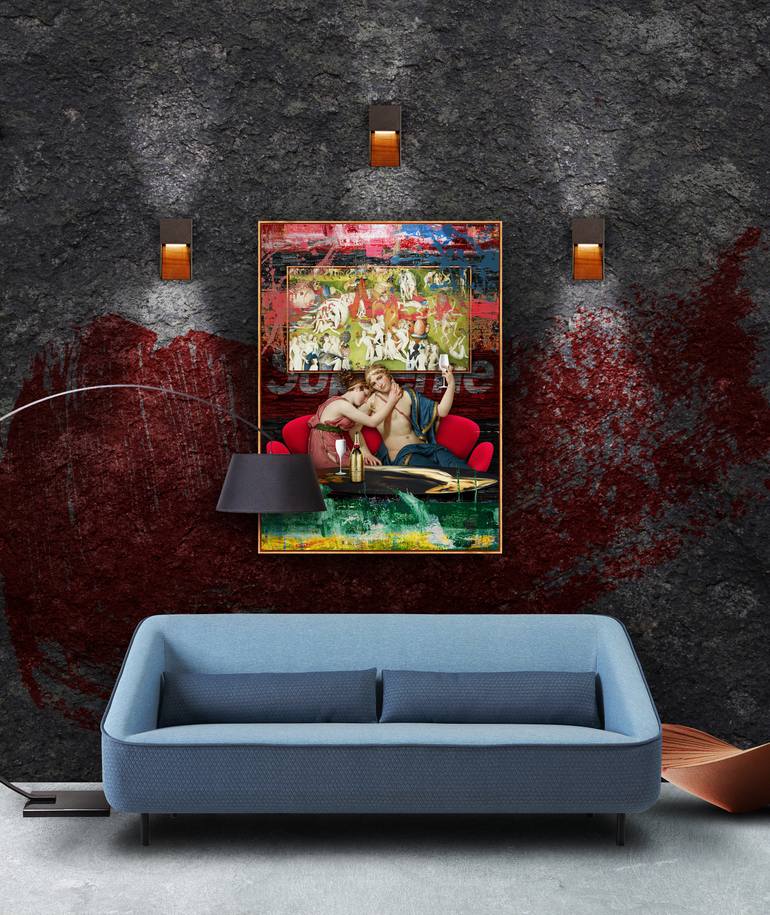 Original Abstract Pop Culture/Celebrity Mixed Media by José Luis Guerrero