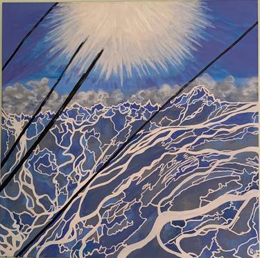 Original Dada Landscape Painting by Gianluca Galeota
