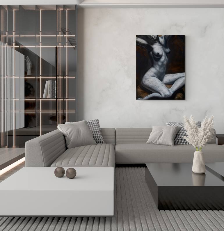Original Contemporary Nude Painting by Sir Peter Polyak