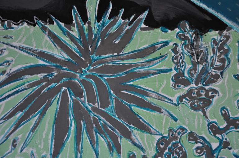 Original Abstract Expressionism Botanic Painting by Alla Volobuieva