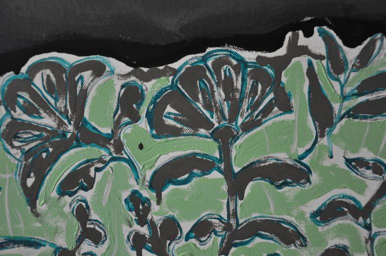 Original Abstract Expressionism Botanic Painting by Alla Volobuieva