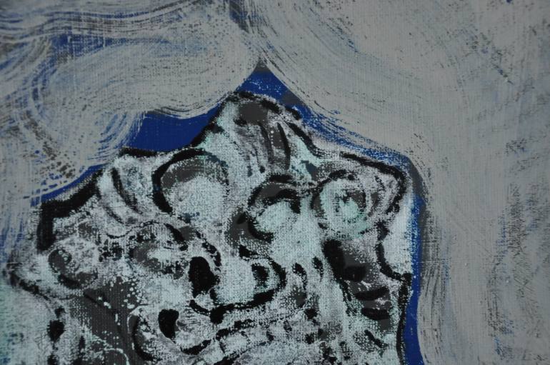 Original Abstract Expressionism Animal Painting by Alla Volobuieva