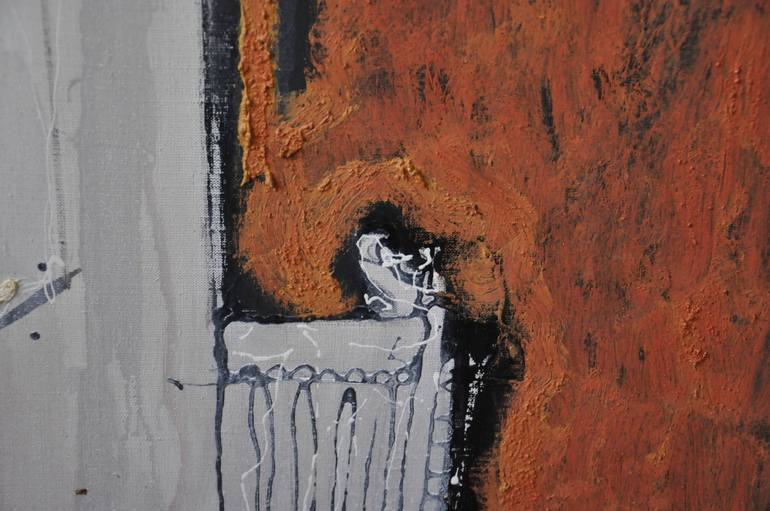 Original Art Deco Architecture Painting by Alla Volobuieva