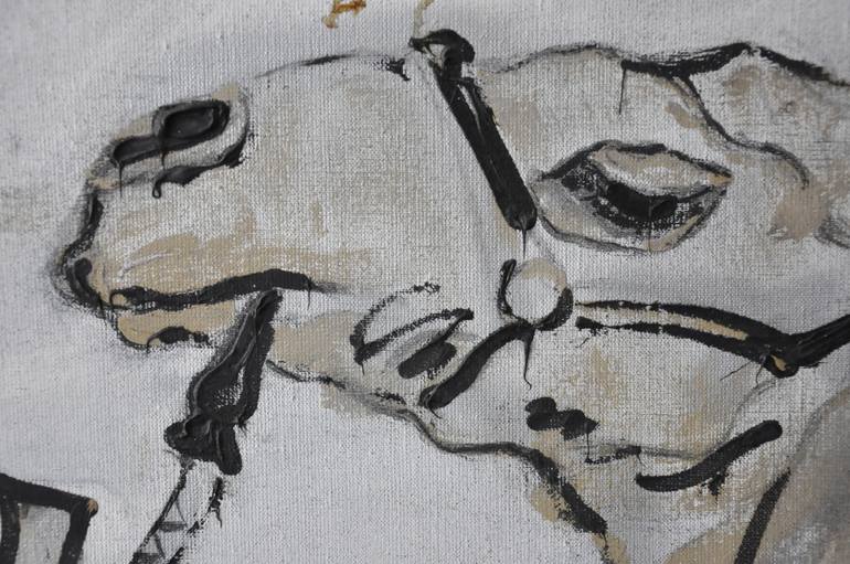 Original Art Deco Animal Painting by Alla Volobuieva