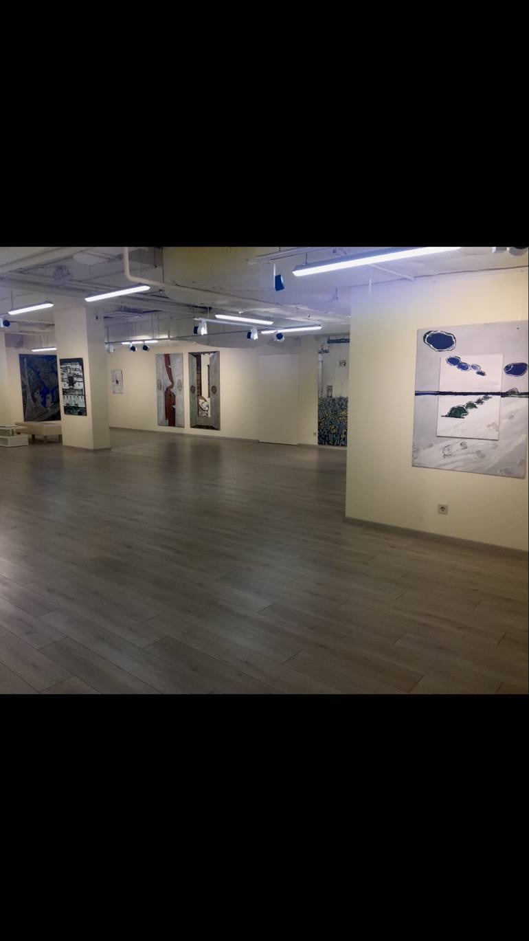 Original Art Deco Beach Painting by Alla Volobuieva