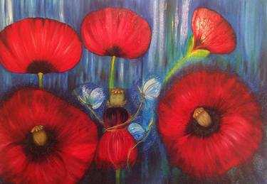 Original Floral Painting by Michelle Soden-Gilkes