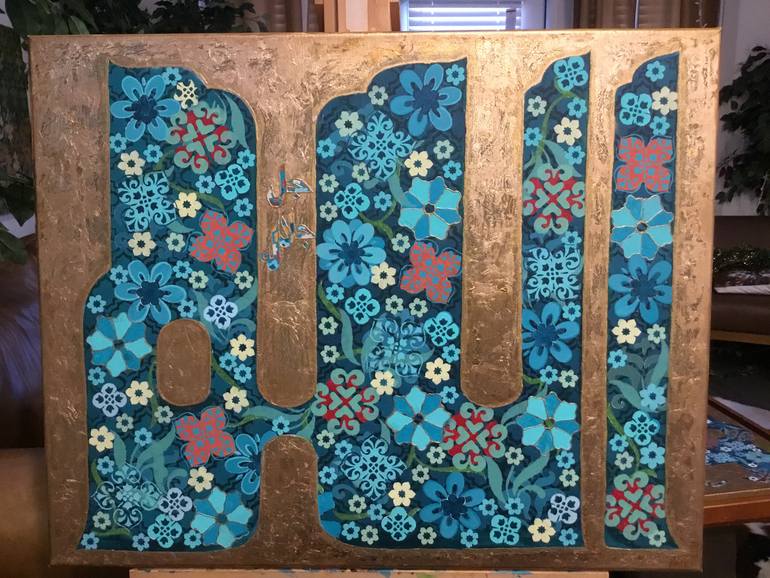 Original Abstract Expressionism Abstract Painting by Faten Ibrahim