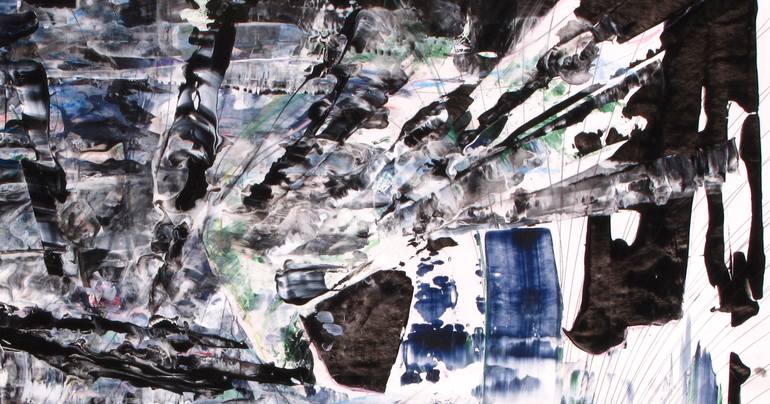 Original Abstract Expressionism Abstract Painting by Dmitri Matkovsky