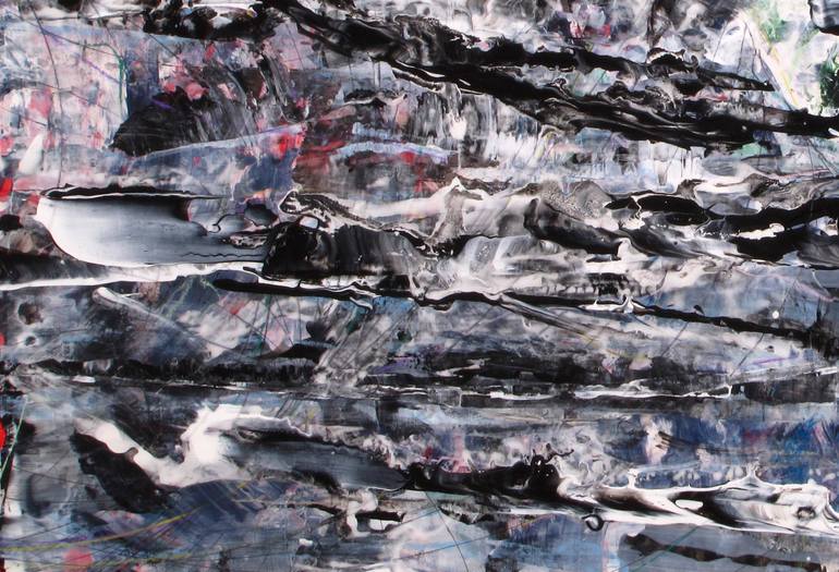 Original Abstract Expressionism Abstract Painting by Dmitri Matkovsky