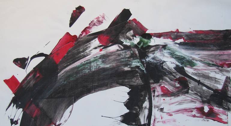 Original Abstract Expressionism Abstract Painting by Dmitri Matkovsky