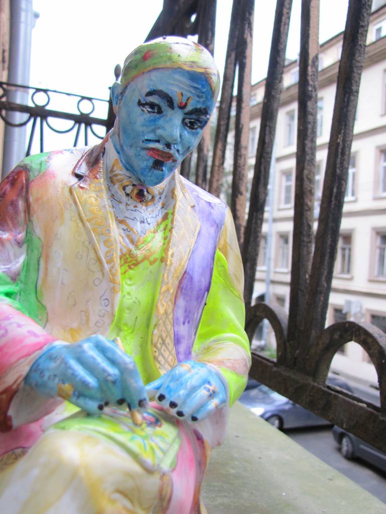 Original Portraiture People Sculpture by Dmitri Matkovsky