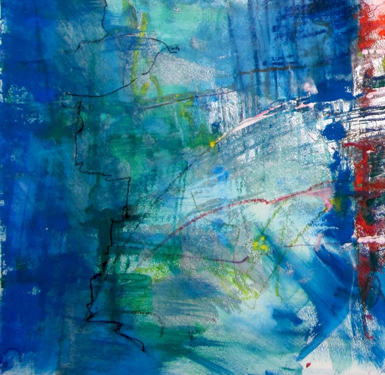Original Abstract Expressionism Abstract Painting by Dmitri Matkovsky