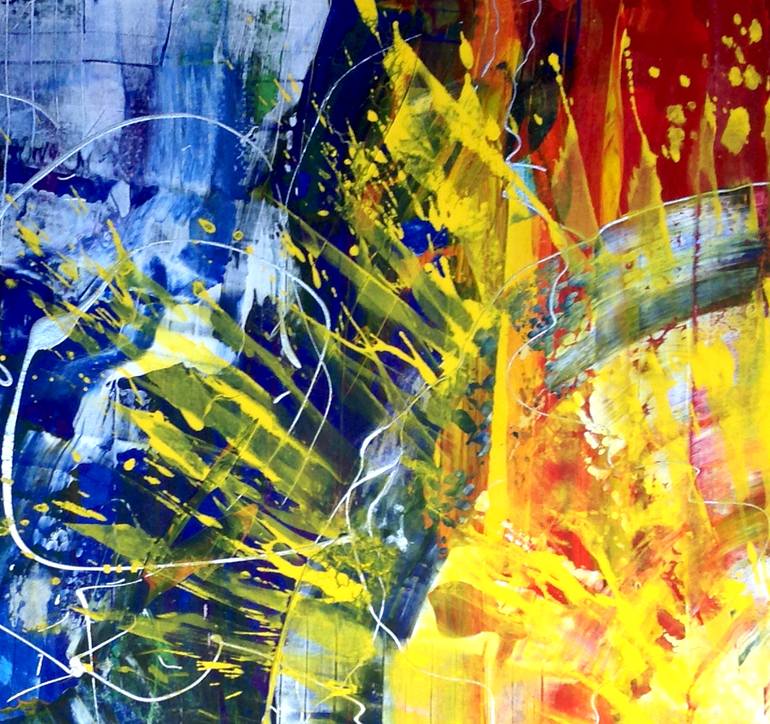 Original Abstract Expressionism Abstract Painting by Dmitri Matkovsky