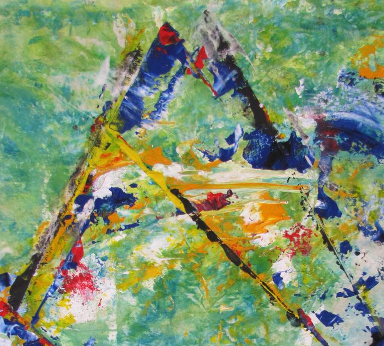 Original Abstract Expressionism Abstract Painting by Dmitri Matkovsky
