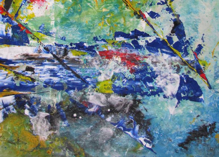 Original Abstract Expressionism Abstract Painting by Dmitri Matkovsky