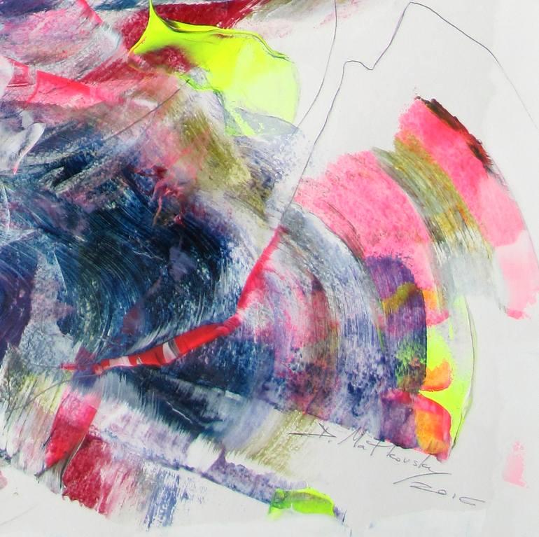 Original Abstract Expressionism Abstract Painting by Dmitri Matkovsky