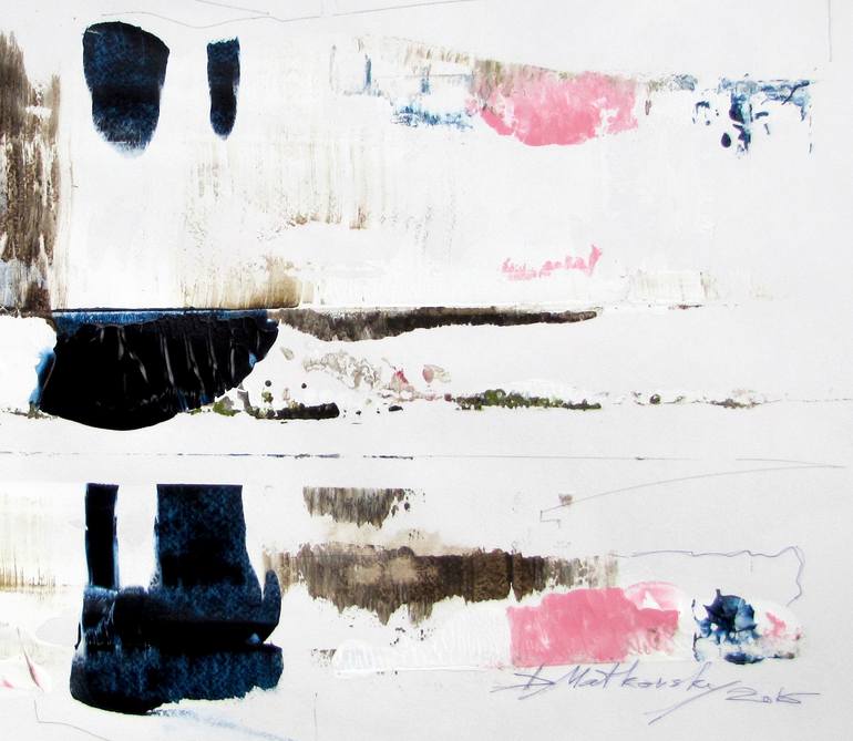 Original Abstract Expressionism Abstract Painting by Dmitri Matkovsky