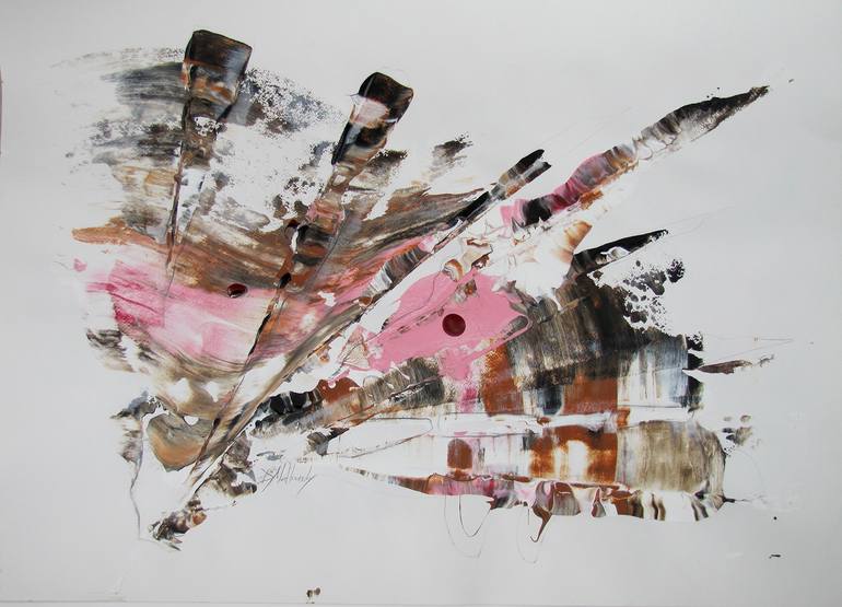 Original Abstract Expressionism Abstract Painting by Dmitri Matkovsky