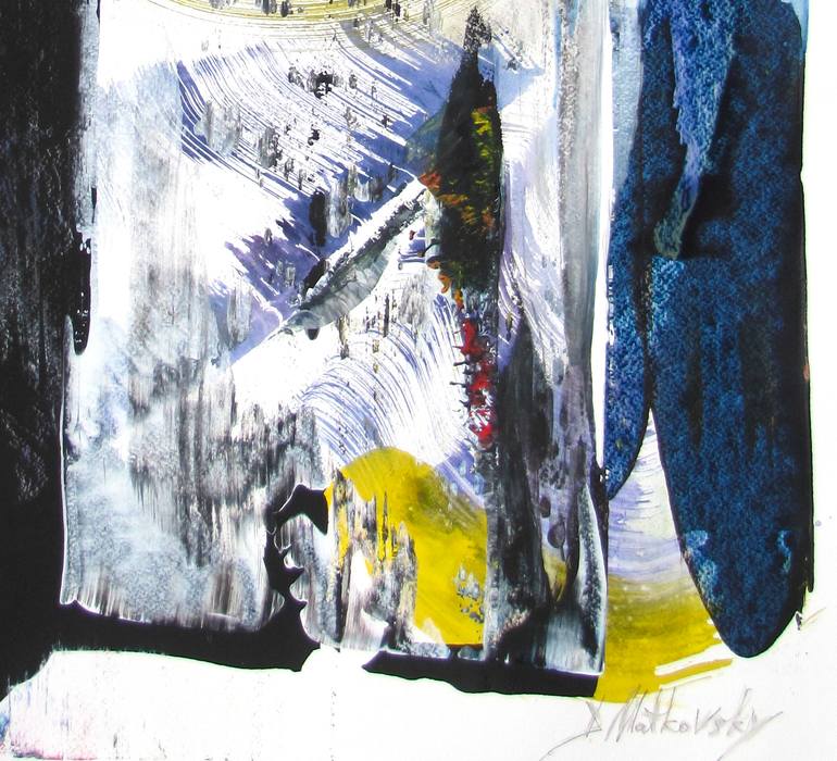 Original Abstract Expressionism Abstract Painting by Dmitri Matkovsky